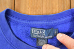 Vintage 1990s Polo By Ralph Lauren Crossgrain Crewneck Sweatshirt Men's M
