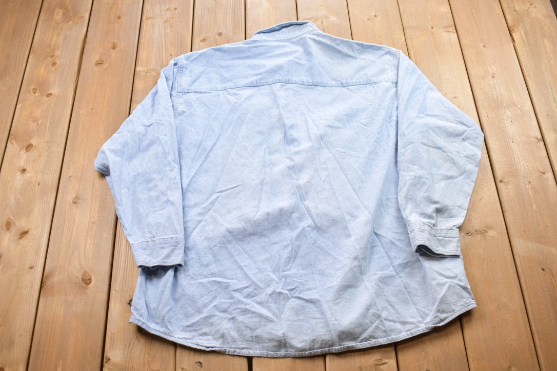 Vintage 1997 Speed 2 Box Seat Video Button Up Jean Shirt