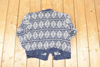 Vintage 1990s Marsh Landing Petits Abstract Knit Cardigan Sweater Women's PL