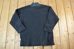 Vintage 1990s Tweety Bird Embroidered Quarter Zip Fleece Sweater