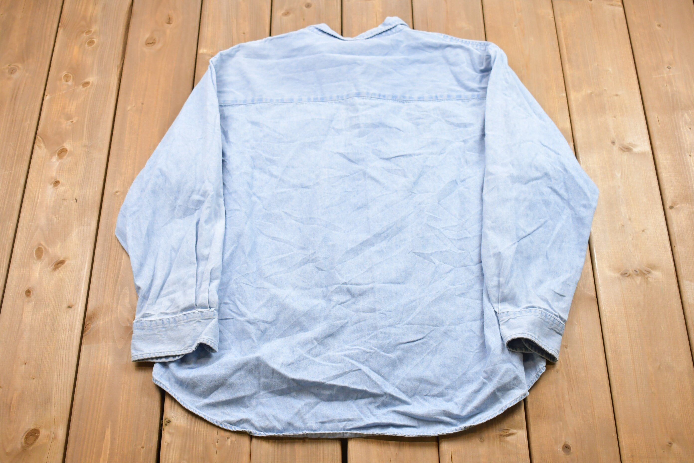 Vintage 1990s United States Army Denim Button Up Shirt