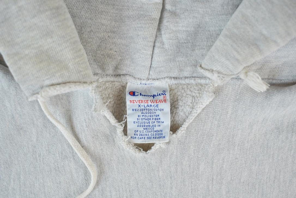 Vintage 1990s Champion Reverse Weave Women's Rugby Hoodie Sweatshirt