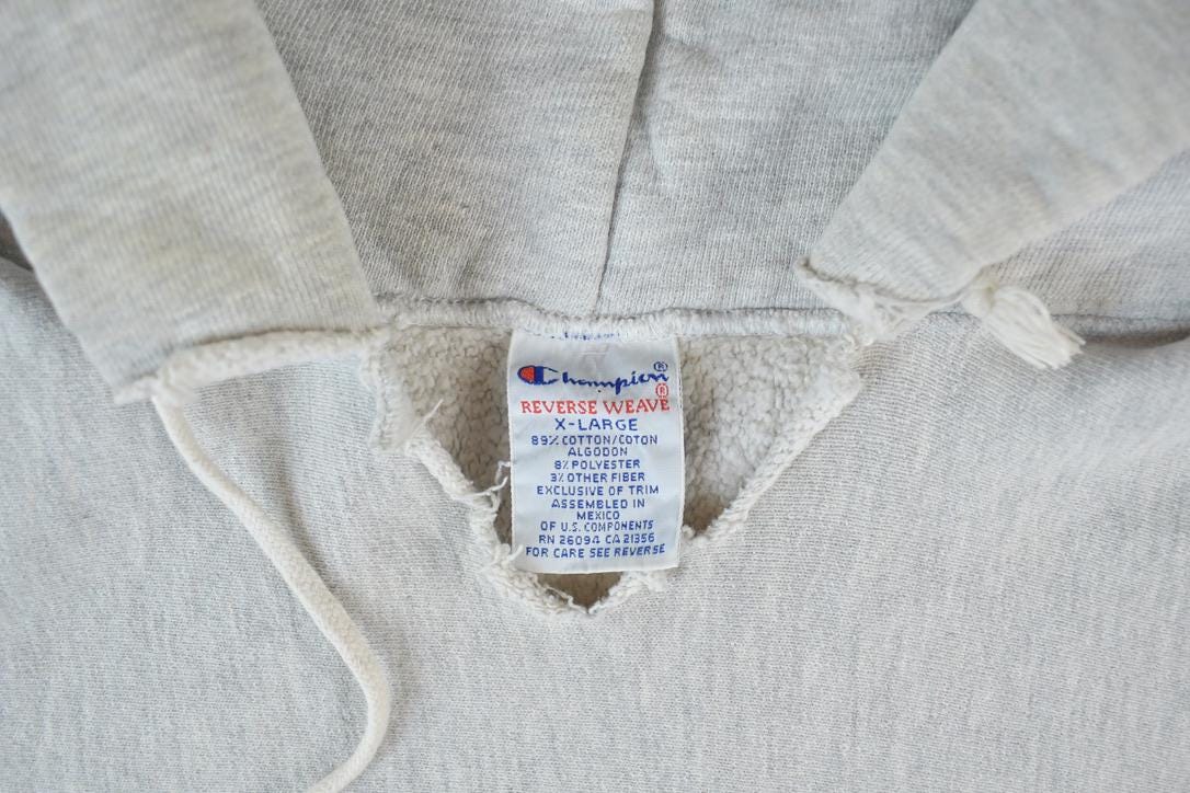 Vintage 1990s Champion Reverse Weave Women's Rugby Hoodie Sweatshirt