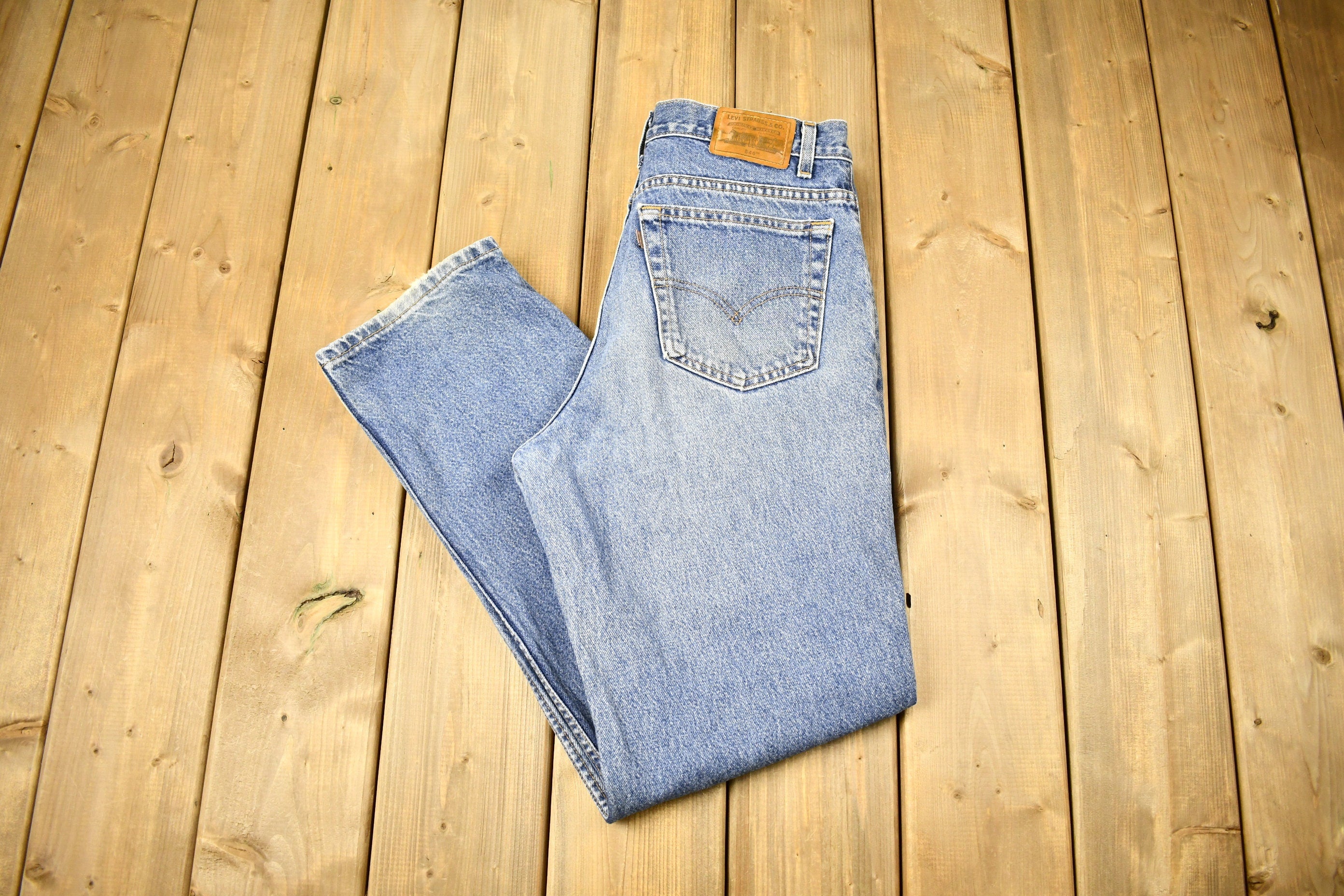 Vintage 1990s Levi's 540 Brown Tab Jeans Size 31 x 30