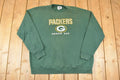 Vintage 1990s Lee Sport Green Bay Packers Embroidered NFL Crewneck Sweatshirt Men's XL