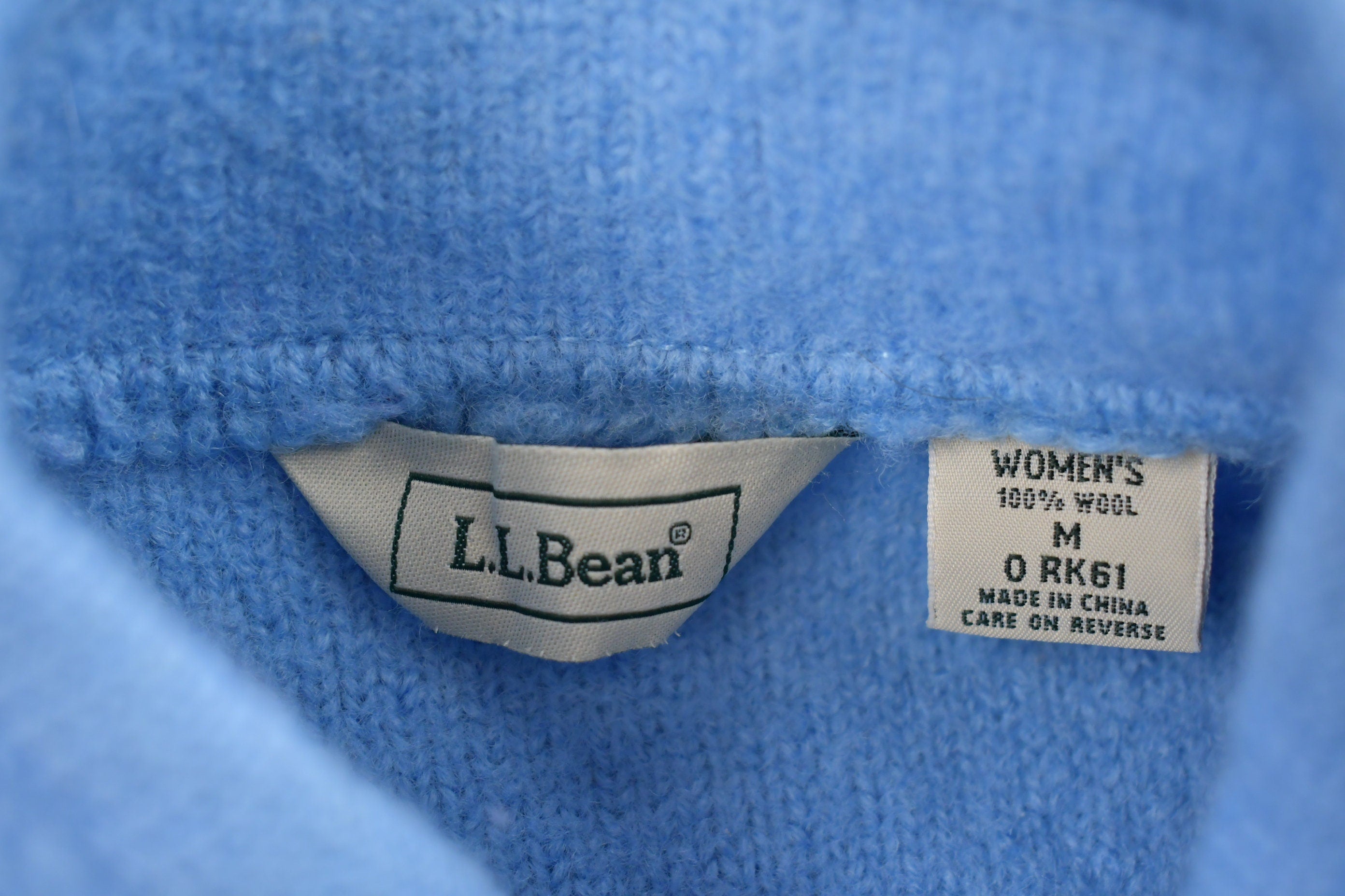 Vintage 1990s LL Bean Fleece Cardigan Sweater