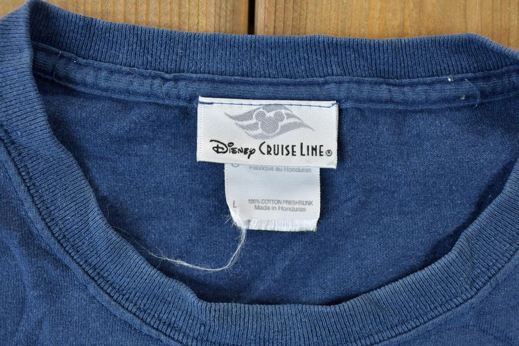 Vintage 1990s Disney Cruise Lines Cartoon Promo T-Shirt  90s Graphic Tee  Vintage Mickey Mouse  Made In USA  90s Disney Tee