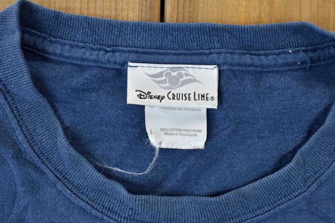 Vintage 1990s Disney Cruise Lines Cartoon Promo T-Shirt  90s Graphic Tee  Vintage Mickey Mouse  Made In USA  90s Disney Tee