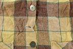 Vintage 1960s Plaid Wool Blazer Shirt Women's Large