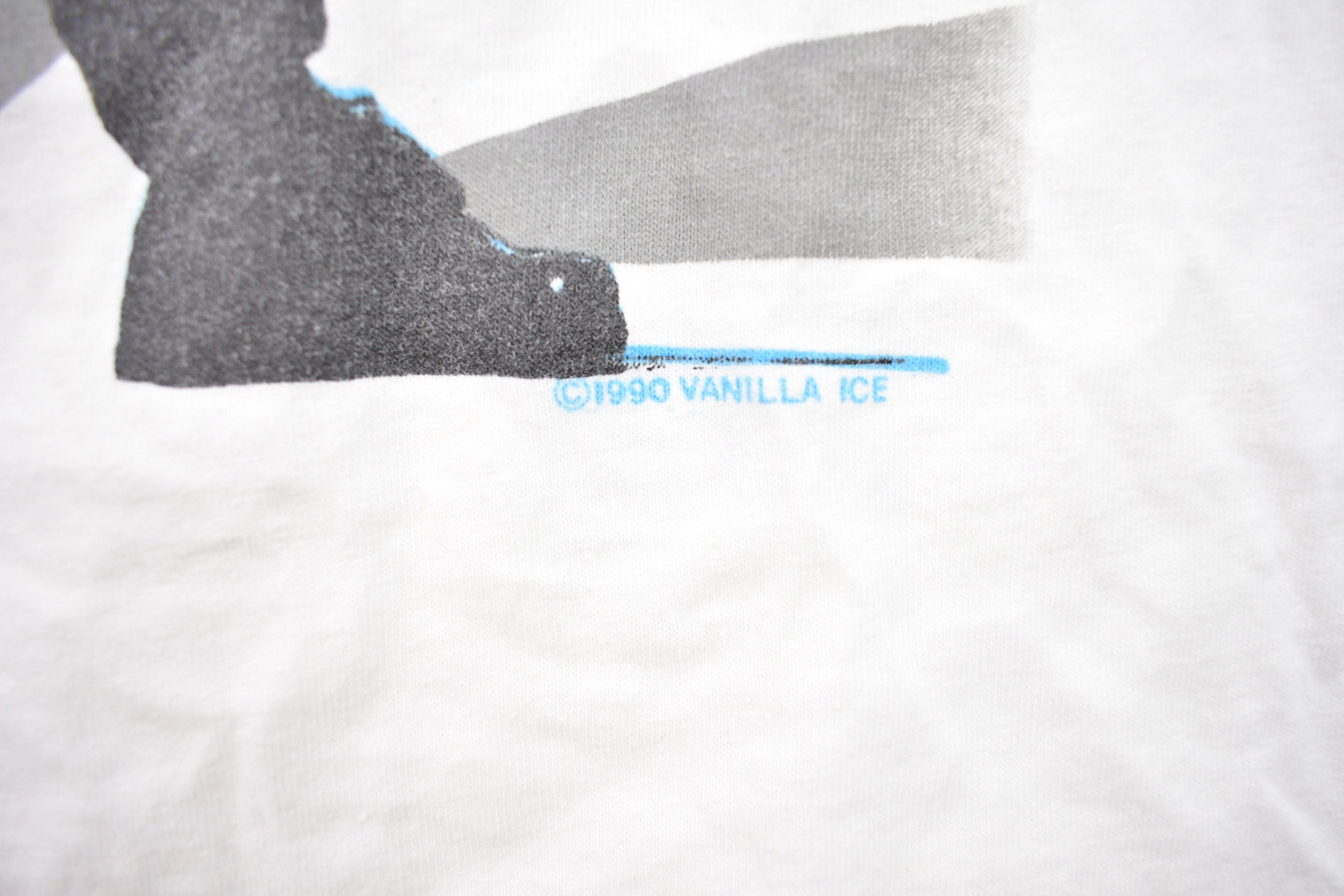 Vintage 1990 Vanilla Ice Rap Graphic Sof Tee T Shirt