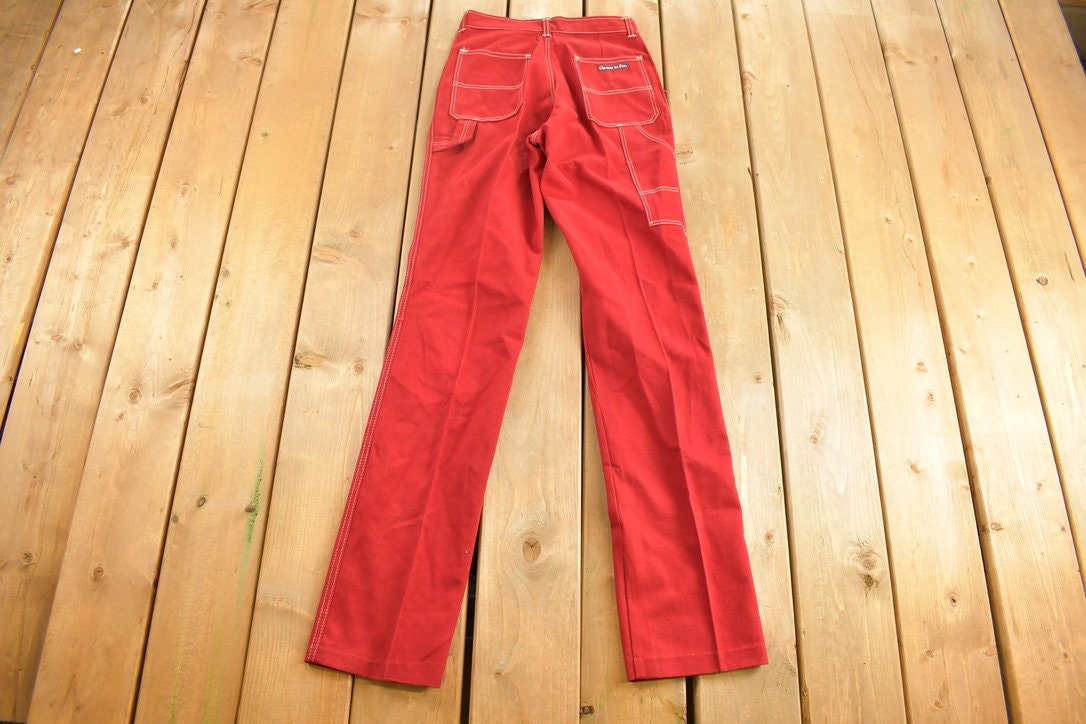 Vintage Chemin De Fer Red Jeans