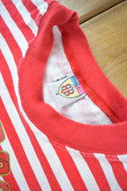 Vintage 1990s Jolly Roger Barbados Striped Souvenir Travel T-Shirt