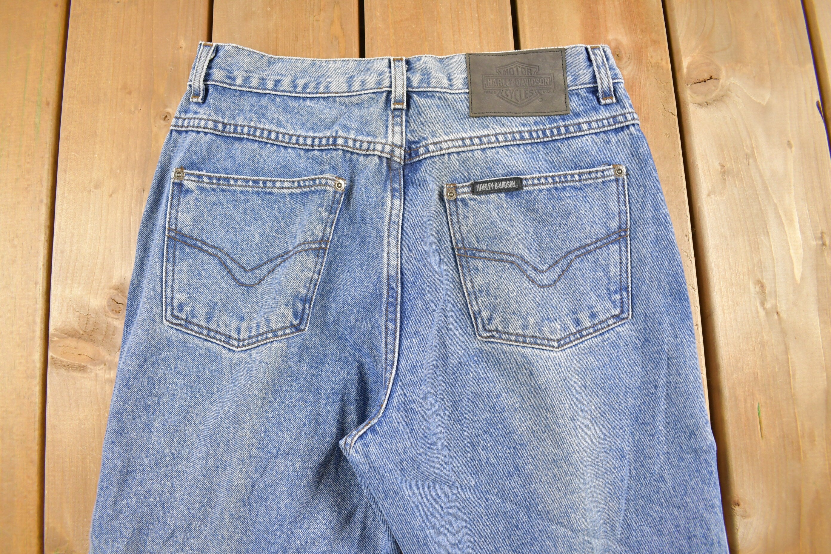 Vintage 1990s Harley Davidson Denim Women's Jeans Size 30 x 32