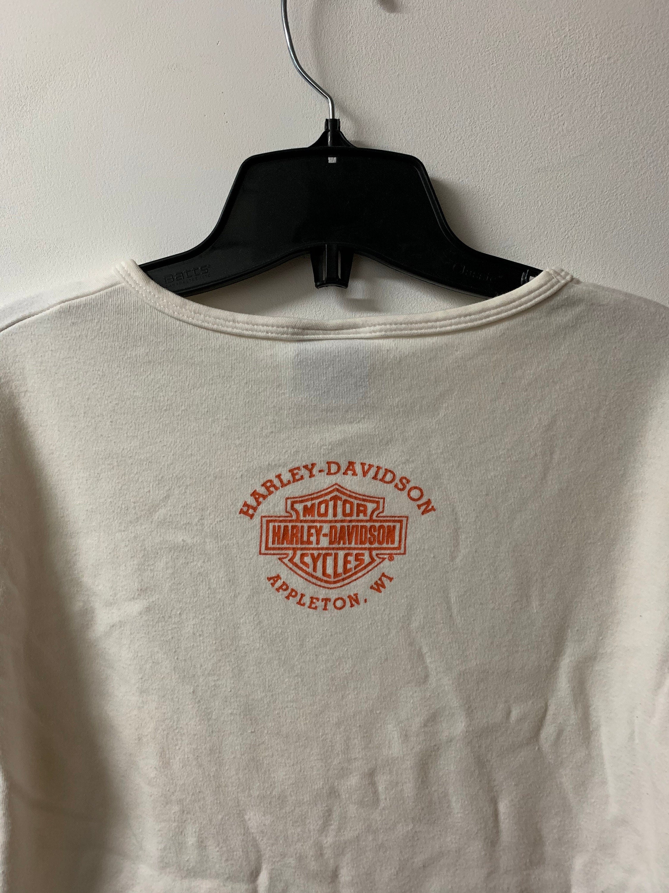Vintage 1990s Harley Davidson Motorcycle Women's T Shirt