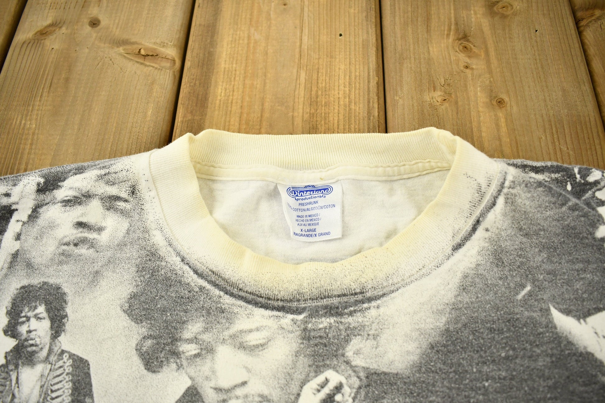 Vintage 1996 Jimi Hendrix All Over Print Band T-shirt