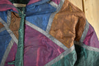Vintage 1980s Current Seen Embroidered Abstract Jacket Womens Small