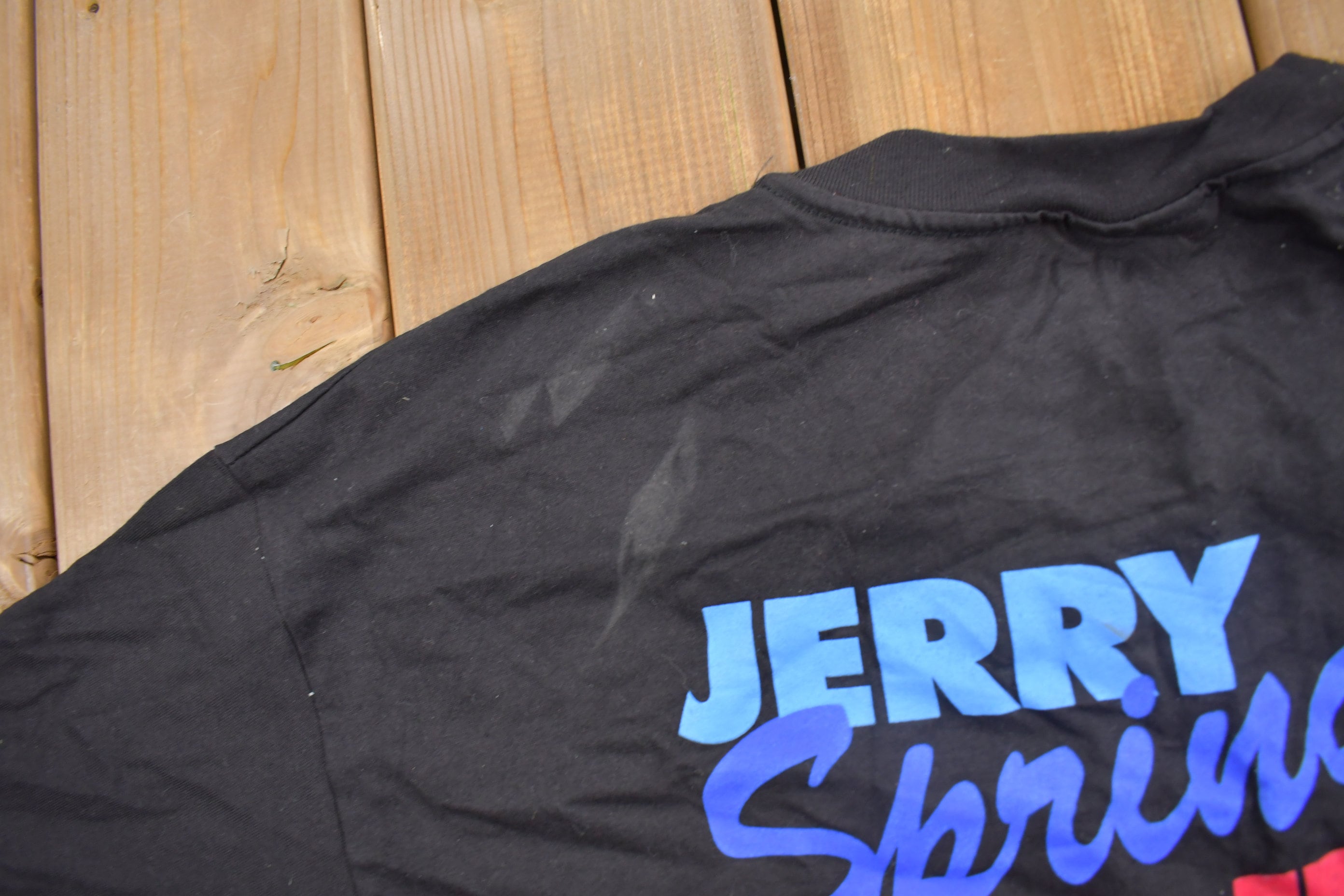 Vintage 1990s Jerry Springer Too Hot Graphic T-Shirt