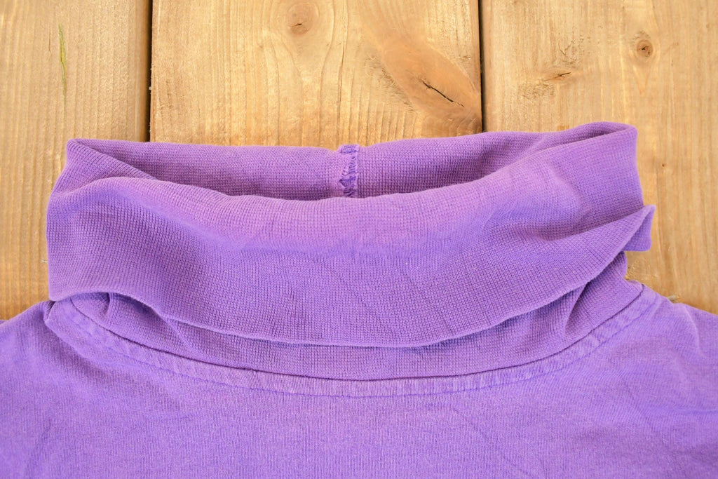 Vintage 1990s Gap Blank Turtleneck Long Sleeve T Shirt Men's L