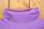 Vintage 1990s Gap Blank Turtleneck Long Sleeve T Shirt Men's L