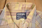 Vintage 1990s Wrangler Plaid Button Up Shirt