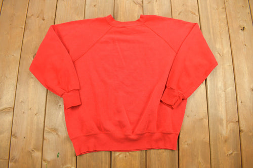 Vintage 1980s University Of China Black Crewneck Sweatshirt / 90s Crewneck / Vintage Blank / Essential / Bassett-Walker / 90s Blank