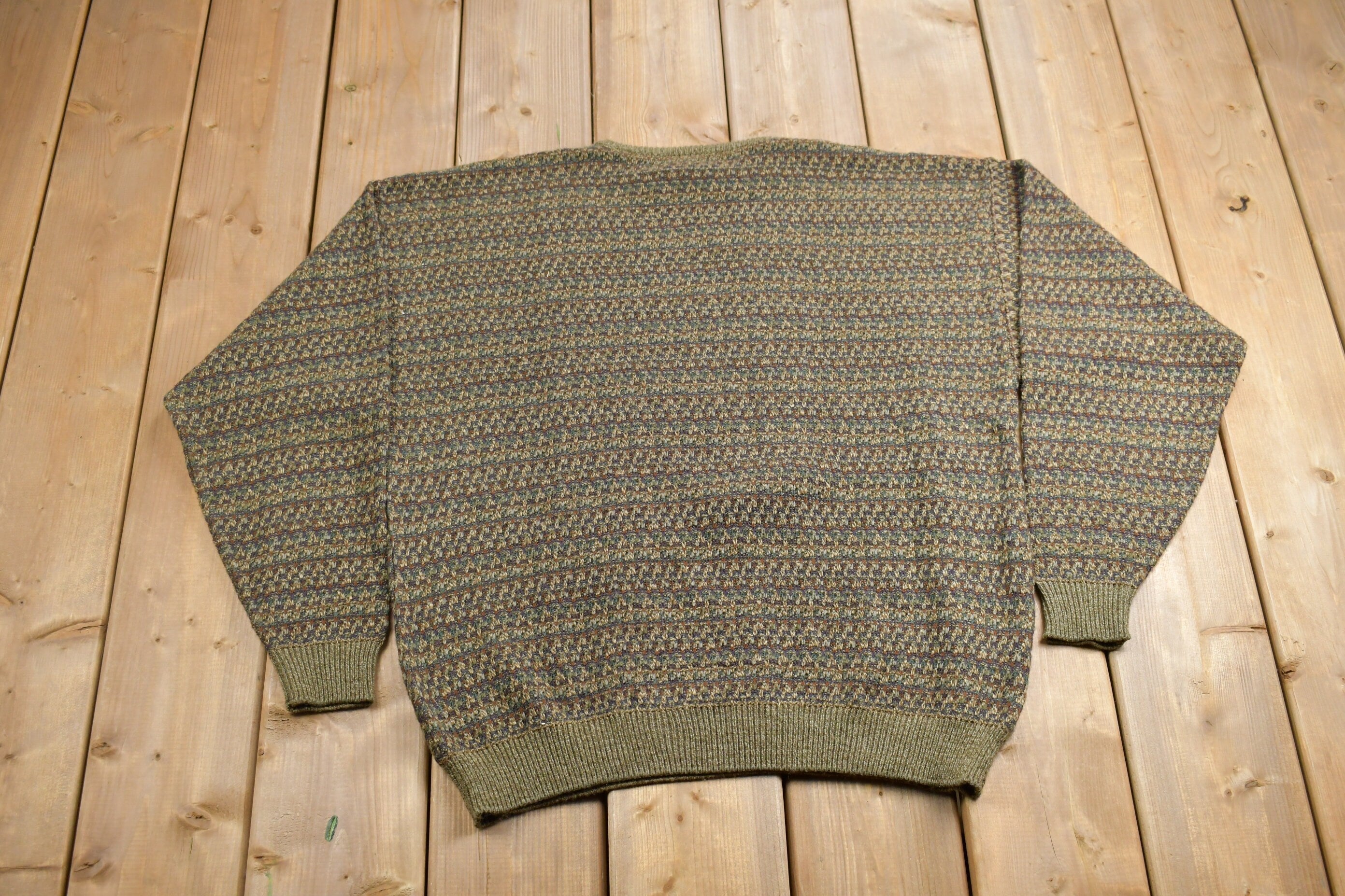 Vintage 1990s Gianfranco Ruffini Acrylic Knitted Crewneck Sweater