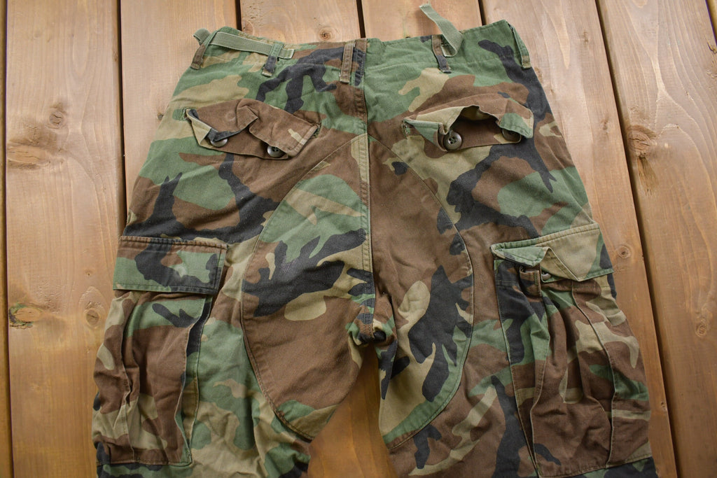 Vintage 2001 Military Woodland Camouflage Cargo Pocket Pants 30 x 30