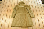 Vintage 1940s WW2 Navy Alpaca Lined Deck Coat Men's Medium /