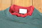 Vintage 1990s Morning Sun Cute Kitty Cat Collared Crewneck Sweatshirt Women's L