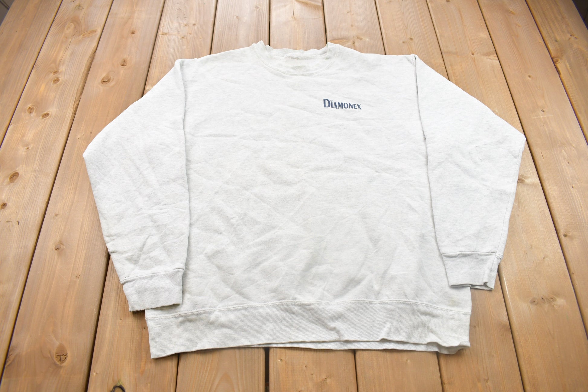 Vintage 1990s Diamonex Crewneck Sweatshirt / 90s Crewneck / Made In USA / Essential / Streetwear / 90s Blank