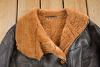 Vintage 1980s Fur Lined Patchwork Leather Jacket