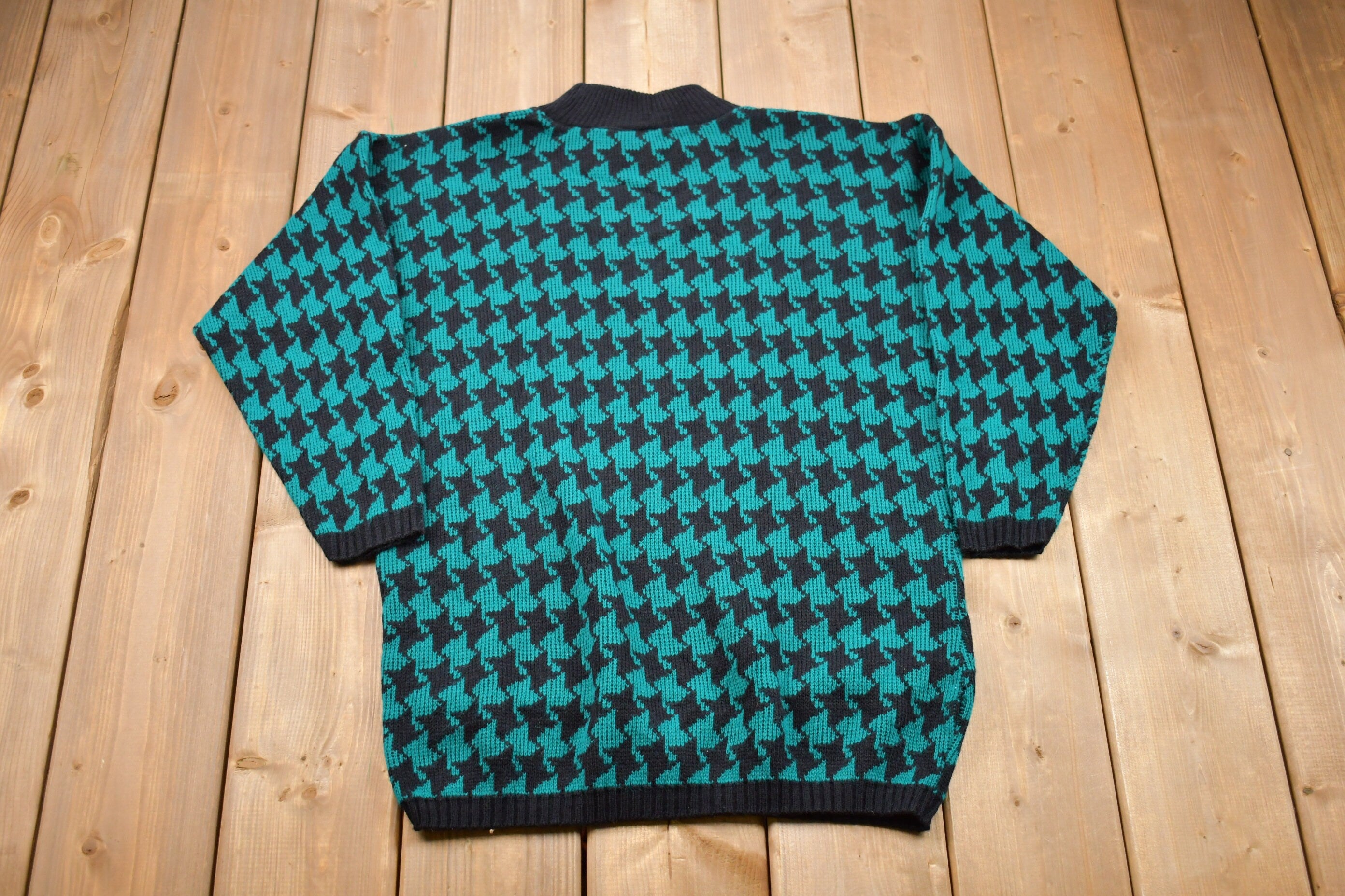 Vintage 1990s Kate Collins Made In USA Knitted Sweater