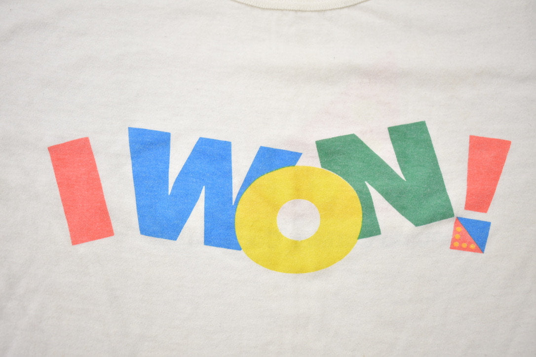 Vintage 1980s Ontario Lottery Corporation I Won Graphic T-Shirt