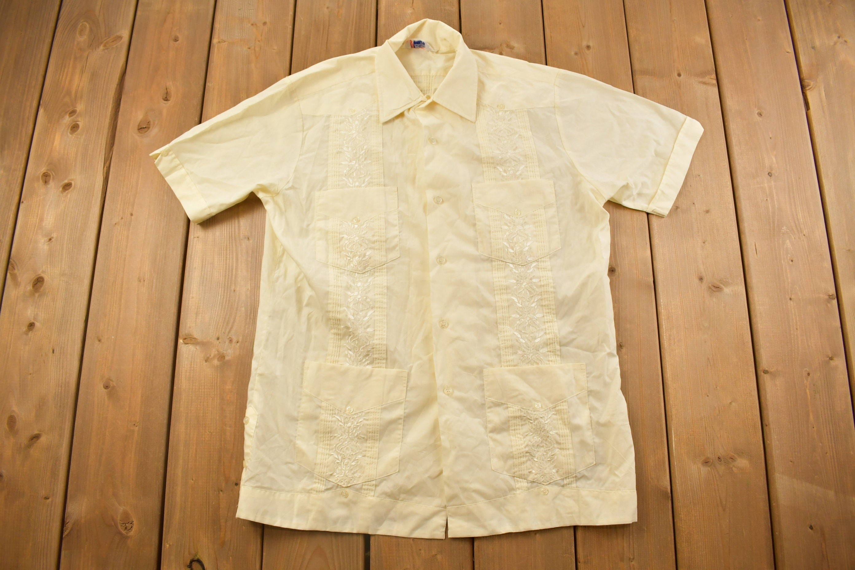 Vintage 1990s Romani Patterned Button Up Shirt