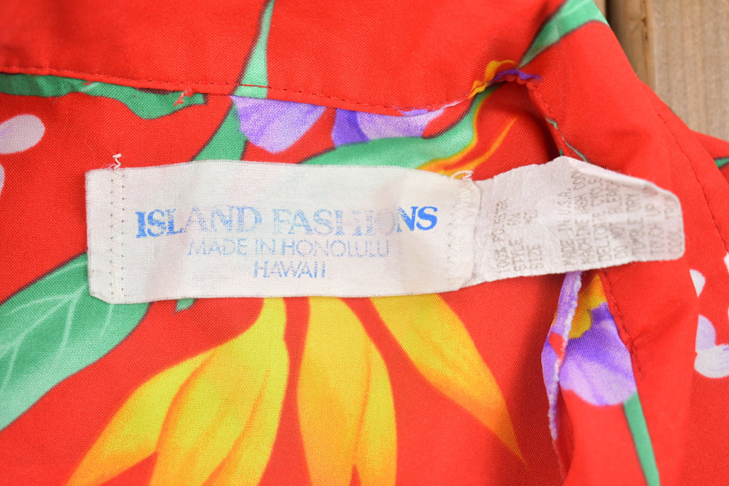 Vintage 1980s Hawaiian Button Up Shirt