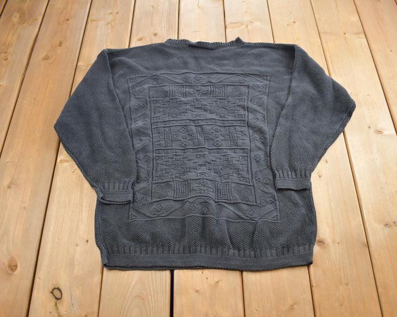 Vintage 1990s Pony Club Knit Crewneck Sweater Made In USA