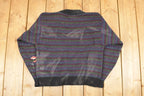 Vintage 1990s The Woolrich Women Jumping Horses Wool Knit Crewneck Sweater Women's L  90s Knitted Sweatshirt  Vintage Preppy Knits