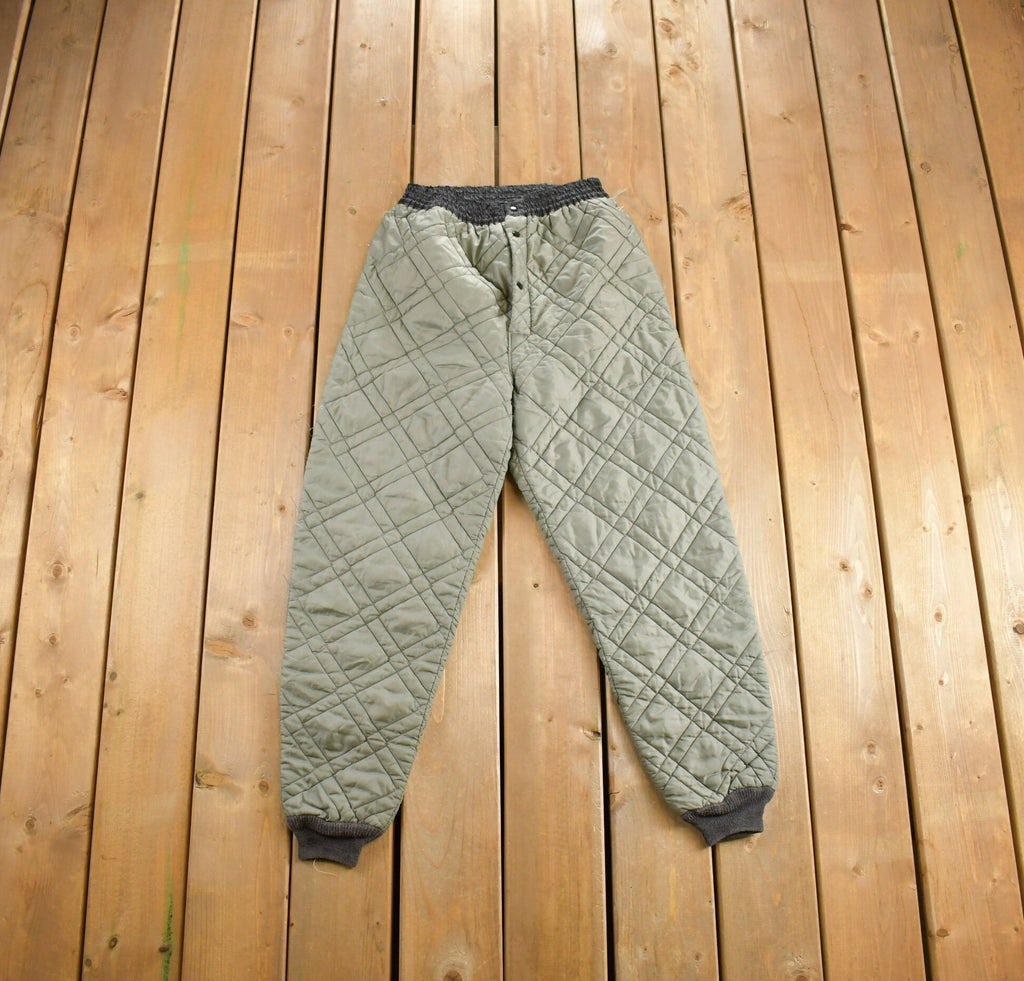 Vintage 1990s Green Insulated Snow Pants Size M