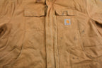 Vintage 1990s Traditional Carhartt Work Coat  Workwear  Vintage Carhartt  Distressed Carhartt