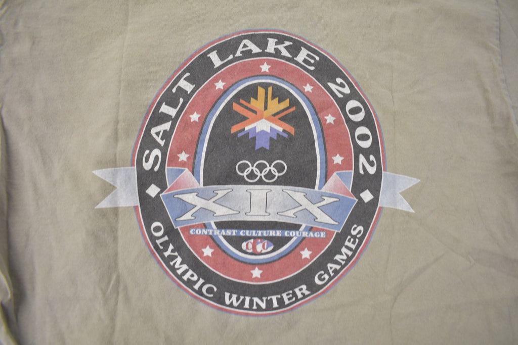 Vintage 2002 Salt Lake Olympic Games Graphic T Shirt Size Large