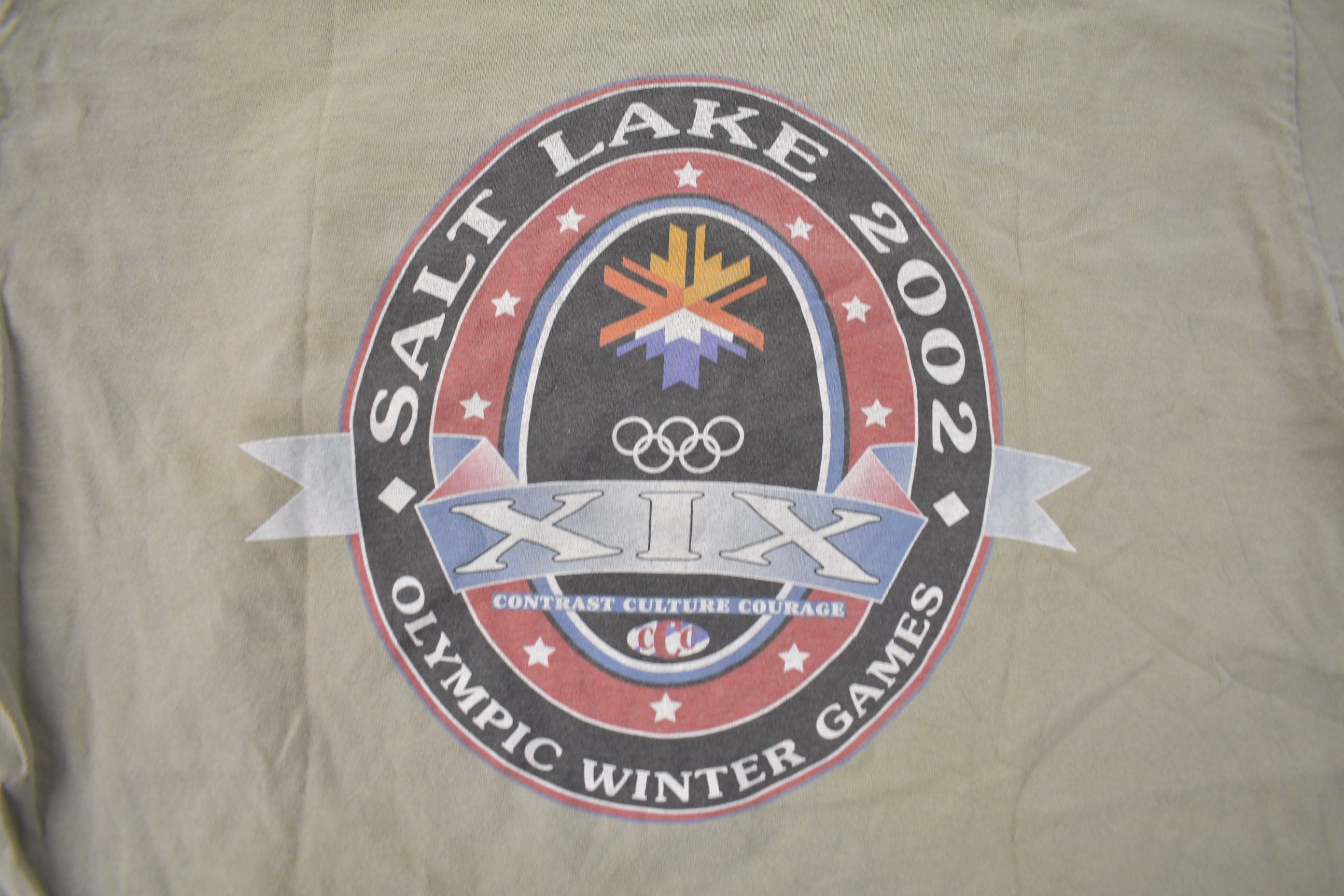 Vintage 2002 Salt Lake Olympic Games Graphic T Shirt Size Large
