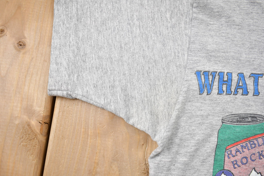 Vintage 1990s What I Really Learned in School Beer Graphic T-Shirt