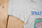 Vintage 1990s What I Really Learned in School Beer Graphic T-Shirt