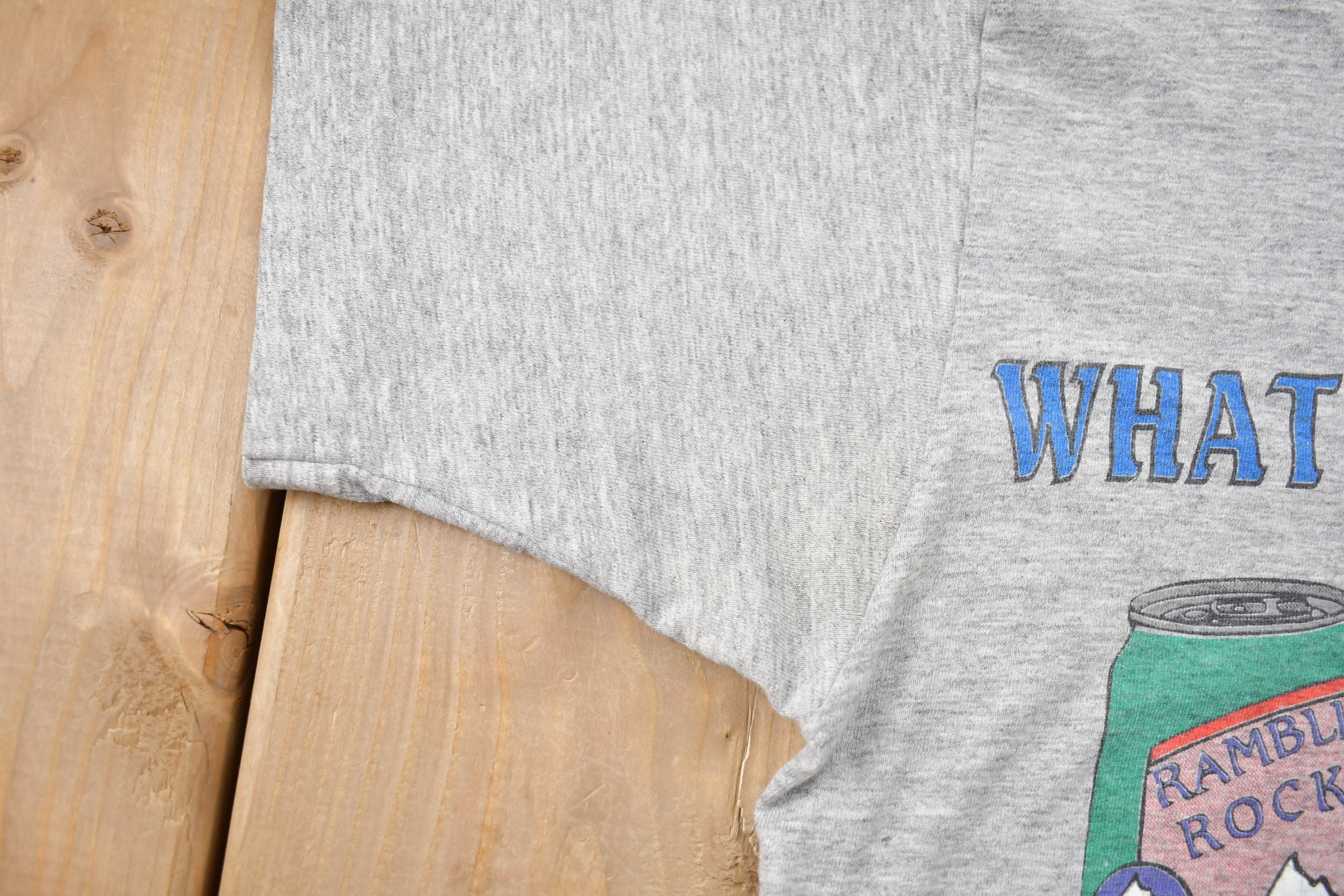 Vintage 1990s What I Really Learned in School Beer Graphic T-Shirt