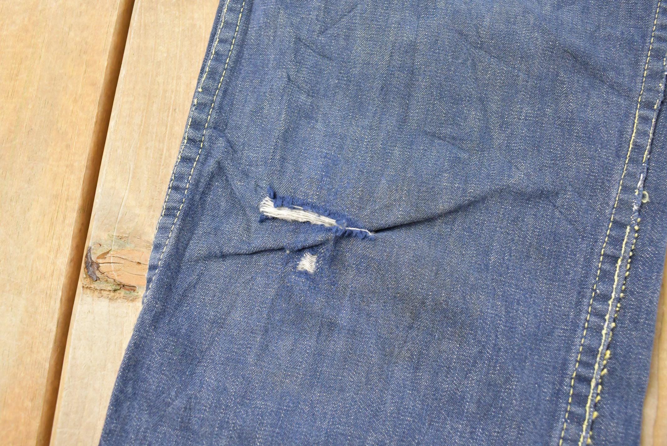 Vintage 1950s Lee Riders Sanforized Denim Jeans Size 25 x 29.5