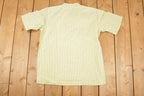 Vintage 1990s Fabindia Souvenir Button Up Striped Travel T-Shirt Men's M  Destination Shirt  90s Single Stitch Graphic Tee  Made in USA