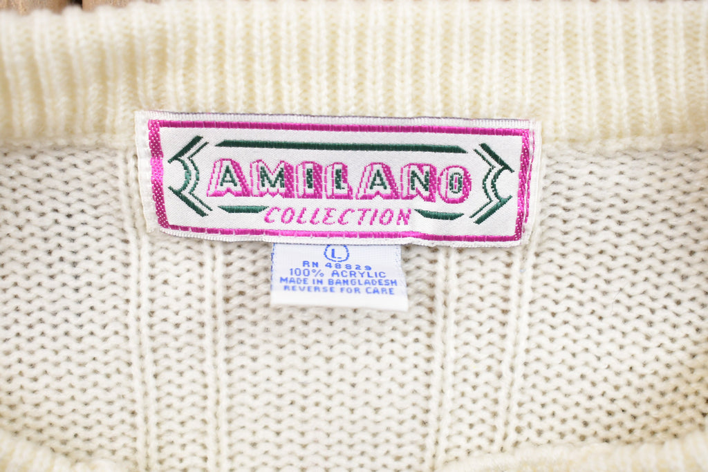 Vintage Knitted Cardigan Sweater with Beautiful Buttons