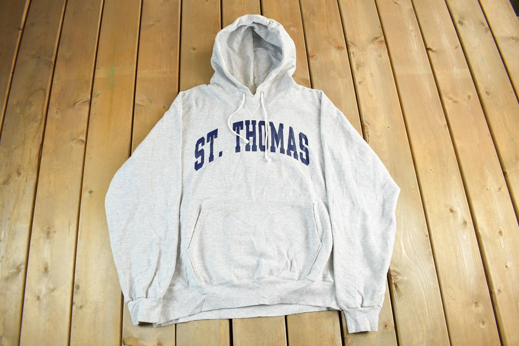 Vintage 1990s University Of St. Thomas Champion Collegiate Hoodie Men's 2XL  College Sweatshirt  NCAA Sweatshirt  Sportswear  Americana