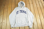 Vintage 1990s University Of St. Thomas Champion Collegiate Hoodie Men's 2XL  College Sweatshirt  NCAA Sweatshirt  Sportswear  Americana