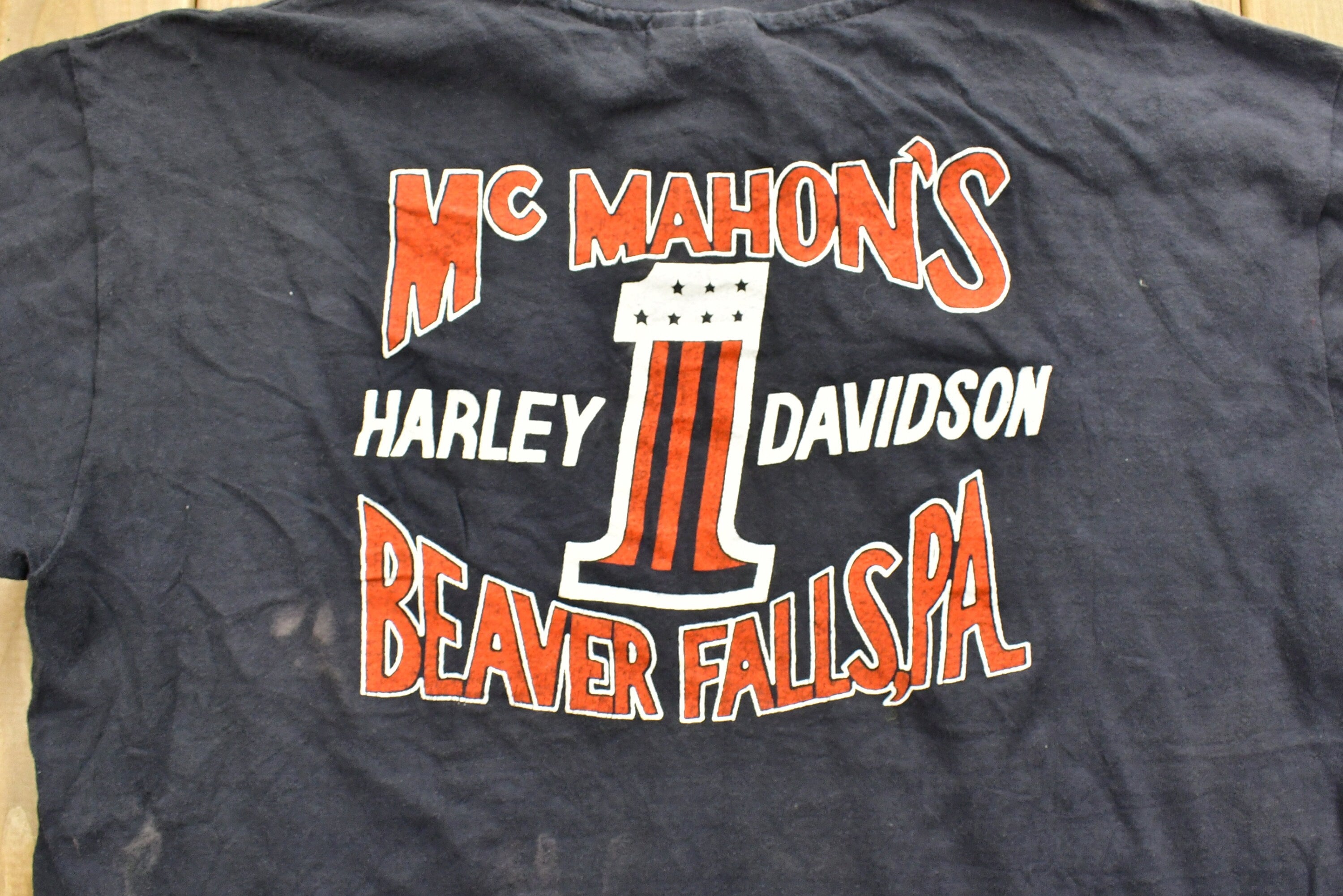 Vintage 1983 Harley Davidson Motorcycles Freedom Rider T-Shirt